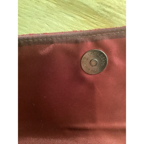 Vintage OKPTA1519426 Red Velvet Clutch Purse - Picture 6 of 6